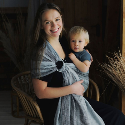 Ring sling TENCEL™ Silver Path - M (2,0m)