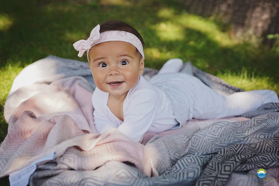 Ring sling Cotton Foggy Cube - S (1,7 m)