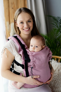 Dětské nosítko Prime Pure Linen Hutt Lagoon