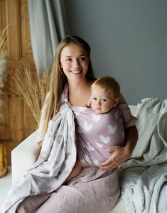 Ring sling Hazy Love Rose - M (2,0m) /II. jakost