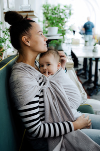 Ring sling Grey Cube - M (2 m)