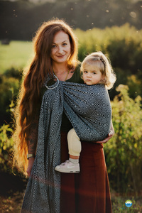 Ring sling Grey Cube - M (2 m)