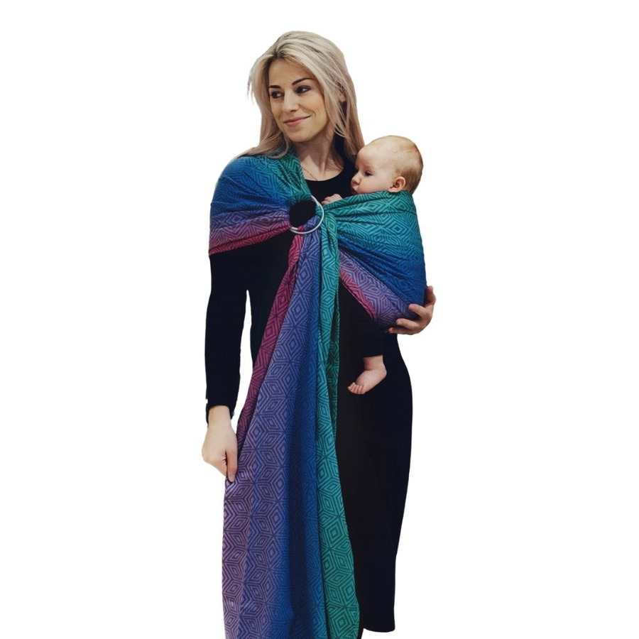 Ring Sling TENCEL™ Aurora Cube vel. S (1,7 m)