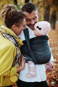 Šátek na nošení dětí Hematite - vel. 3