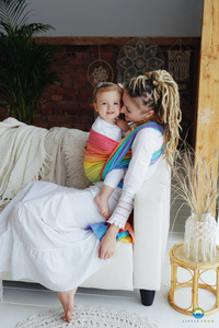 Šátek na nošení dětí TENCEL™ Daisy Agate - vel 4