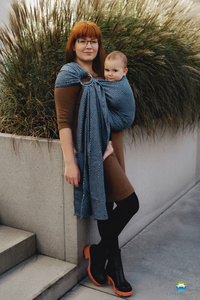 Ring sling Cloudy Cube - vel. M (2 m)