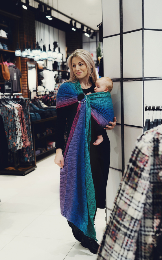 Ring Sling TENCEL™ Aurora Cube vel. L (2,3 m)