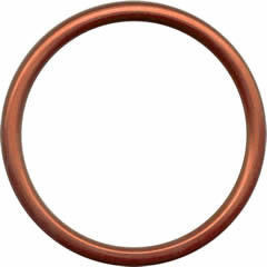 Hliníkové kroužky na šátky M - ORANŽOVÉ