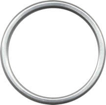 Hliníkové kroužky na šátky M - STŘÍBRNÉ