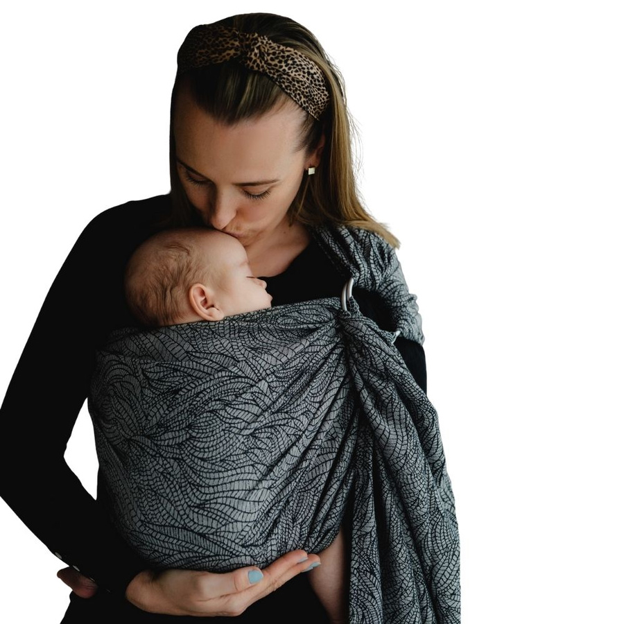 Ring sling Linen Night Wildness - M (2 m)