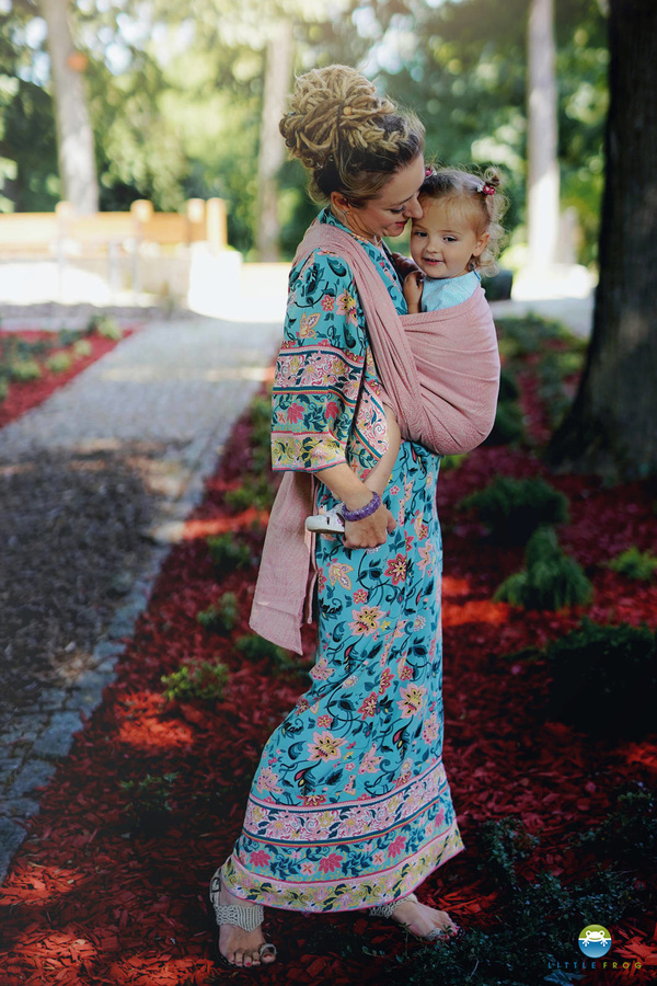 Šátek na nošení dětí Pink Linen Wildness vel. 4