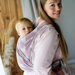 Šátek na nošení dětí Hazy Love Rose vel. 5