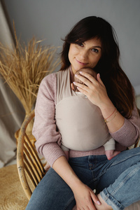 Elastický dětský šátek Royal Beige /II. jakost