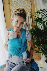 Šátek na nošení dětí Aquamarine vel. 5