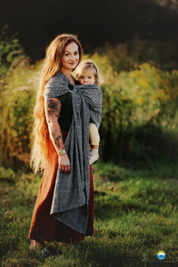 Ring sling Grey Cube - M (2 m)