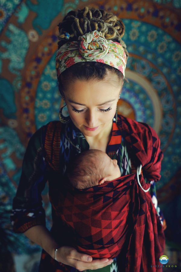 Ring sling Ruby Illusion - S (1,7m)