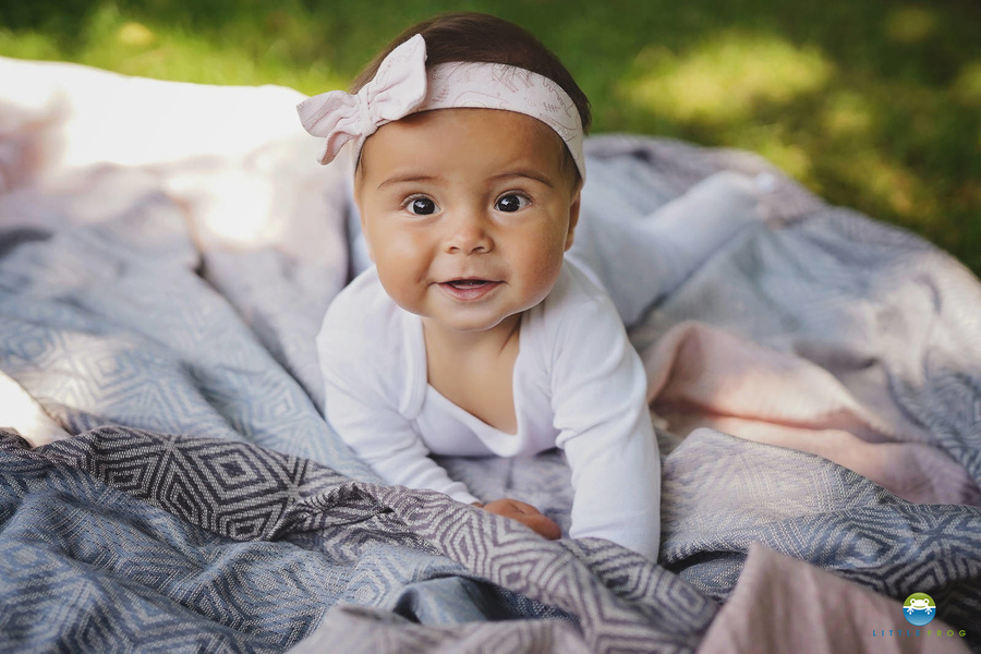 Šátek na nošení dětí Linen Foggy Cube vel. 4