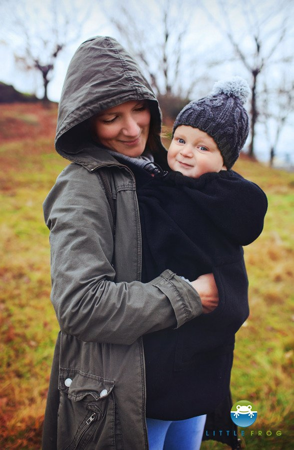 Fleecová kapsa na šátek / na nosítko - Black