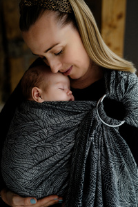 Ring sling Linen Night Wildness - S (1,7 m)