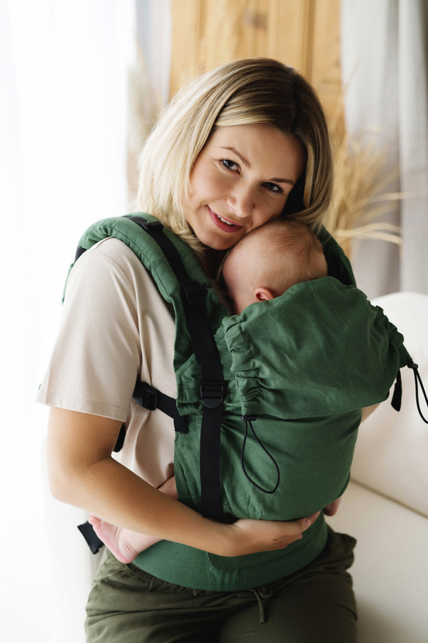 Dětské nosítko Prime Linen Matcha v3