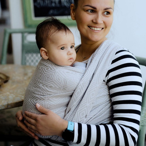 Šátek na nošení dětí Grey Cube vel. 5