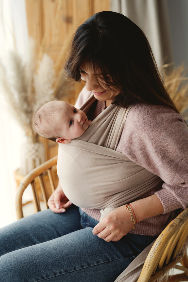 Elastický dětský šátek Royal Beige