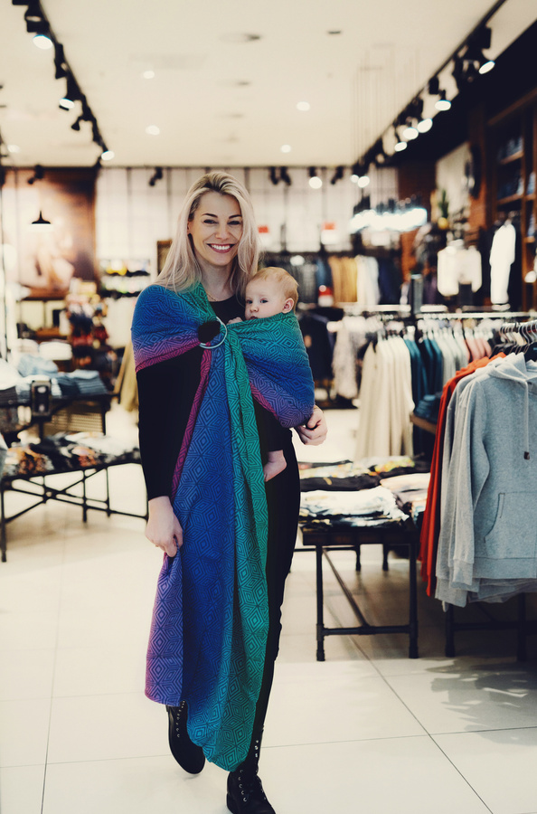 Ring Sling TENCEL™ Aurora Cube vel. L (2,3 m)