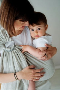Ring sling Pure Linen Greige - M (2 m)