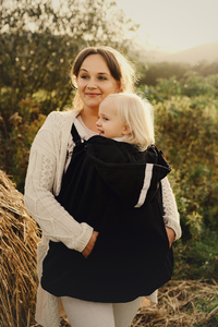 Softshellová kapsa na nosítko a šátek - Black