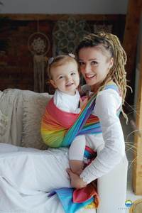 Šátek na nošení dětí TENCEL™ Daisy Agate - vel 4