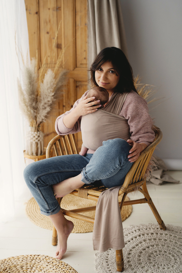 Elastický dětský šátek Royal Beige /II. jakost