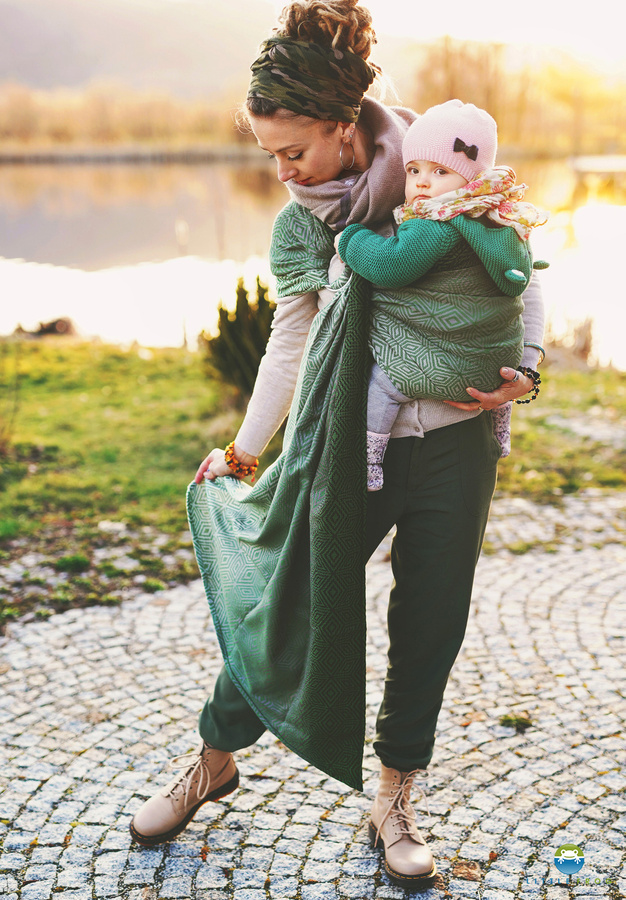 Ring sling Mossy Cube - L (2,3m)