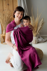 Ring sling Pure Linen Orchid - S (1,7 m)