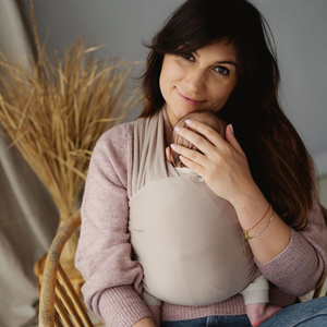 Elastický dětský šátek Royal Beige