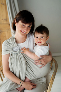 Ring sling Pure Linen Greige - M (2 m)