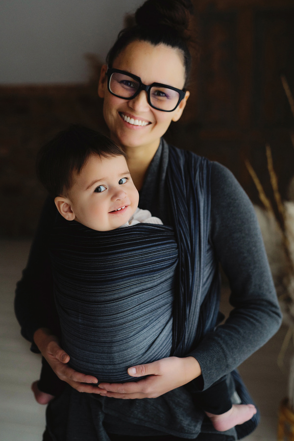 Šátek na nošení dětí Hematite - vel. 6