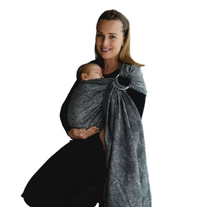 Ring sling Linen Night Wildness - L (2,3 m)