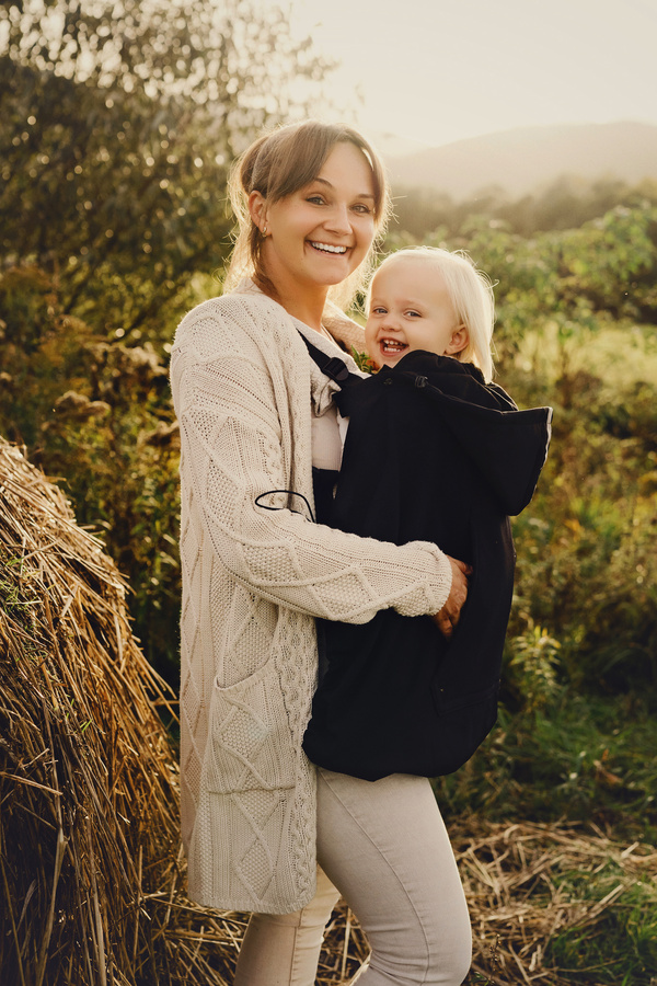 Softshellová kapsa na nosítko a šátek - Black