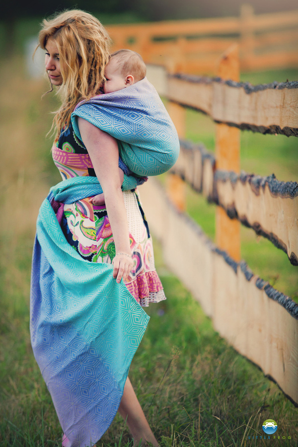 Šátek na nošení dětí Linen Aurora Cube vel. 4