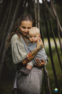 Šátek na nošení dětí Lovely Fog vel. 4