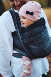 Šátek na nošení dětí Hematite - vel. 3