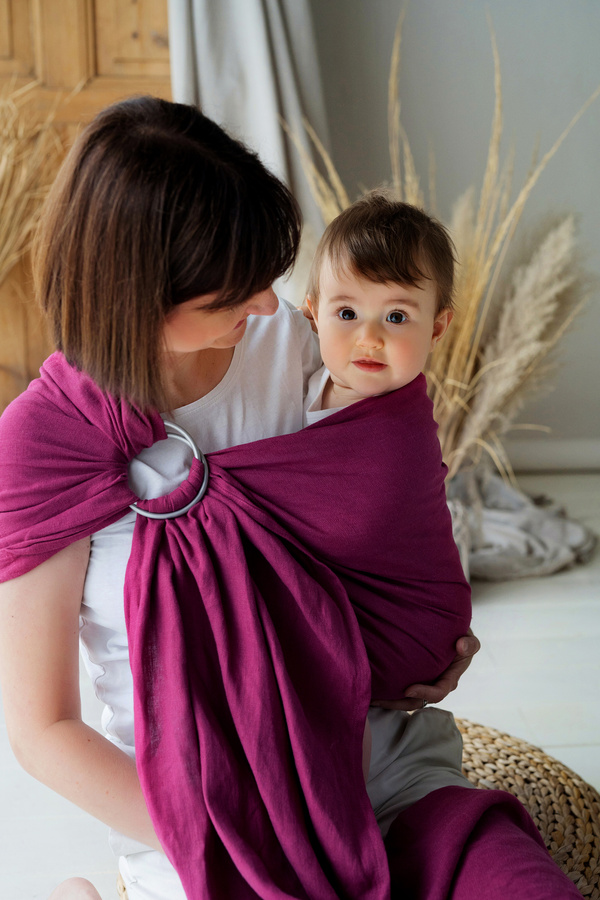 Ring sling Pure Linen Orchid - S (1,7 m)