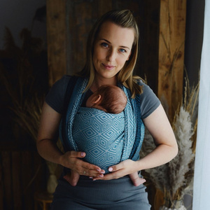 Šátek na nošení dětí TENCEL™ Atmosphere Cube - vel. 4