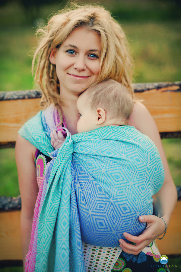 Ring sling Linen Aurora Cube - S (1,7 m)