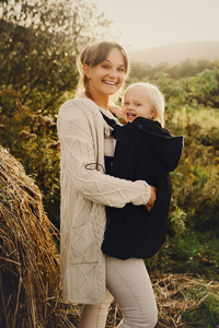 Softshellová kapsa na nosítko a šátek - Black