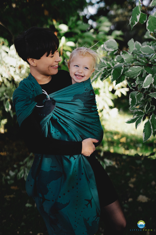 Ring sling Teal Wanderlust - S (1,7m)