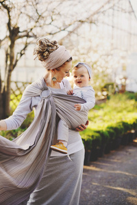 Ring sling Bamboo Quartz - S (1,7m)