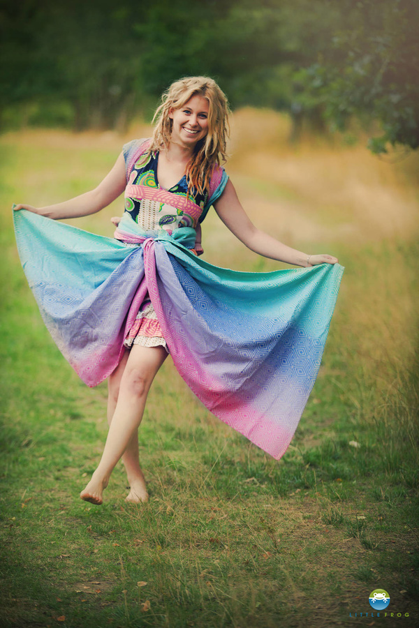 Šátek na nošení dětí Linen Aurora Cube vel. 4