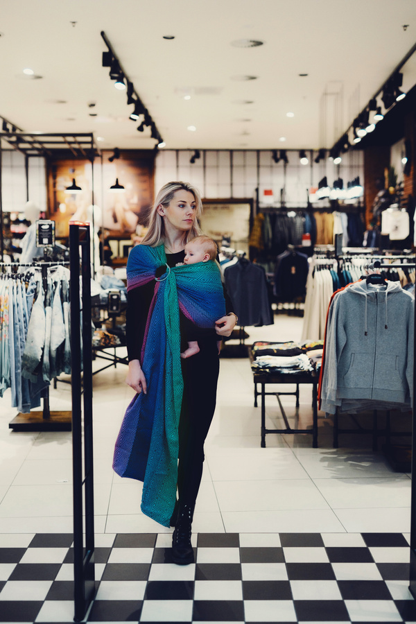 Ring Sling TENCEL™ Aurora Cube vel. M (2 m) /II. jakost