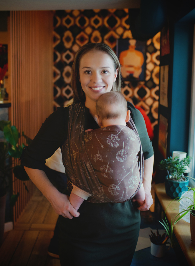 Šátek na nošení dětí Umber Lightness vel. 4
